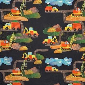 NEW Construction Crew Minky Baby Blanket